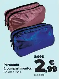 Carrefour Portatodo 2 compartimentos oferta