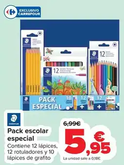 Carrefour Staedtler - pack escolar especial oferta