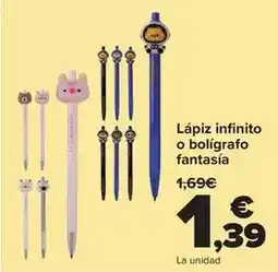 Carrefour Fantasía - lapiz infinito o boligrafo fantasía oferta