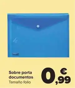 Carrefour Sobre porta documentos oferta