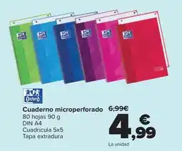 Carrefour Oxford - cuaderno microperforado oferta