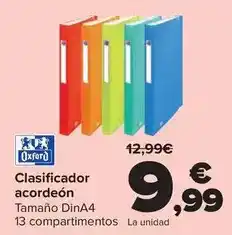Carrefour Oxford - clasificador acordeon oferta