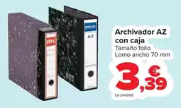Carrefour Archivador az con caja oferta