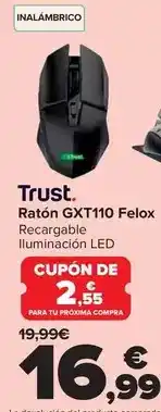 Carrefour Trust - raton gxt110 felox oferta