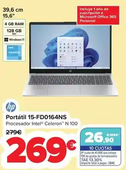 Carrefour Hp - portatil 15-fd0164ns oferta