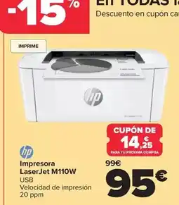 Carrefour Hp - impresora laserjet m110w oferta