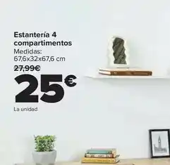 Carrefour Estantería 4 compartimentos oferta