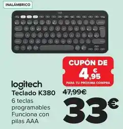 Carrefour Logitech - teclado k380 oferta
