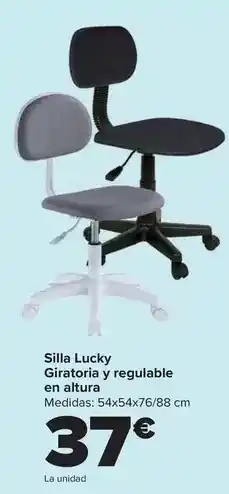 Carrefour Silla lucky giratoria y regulable en altura oferta