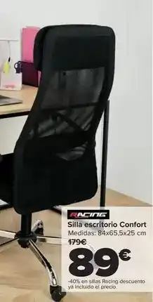 Carrefour Racing - silla escritorio confort oferta
