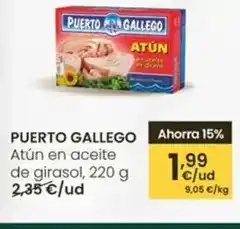 Eroski Puerto gallego - atun en aceite de girasol oferta