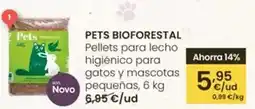 Eroski Bioforestal - pellets para lecho higienico para gatos y mascotas pequenas oferta