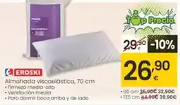 Eroski Eroski - almohada viscoelástica, 70 cm oferta