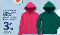 E.Leclerc Sudadera con cremallera y capucha oferta