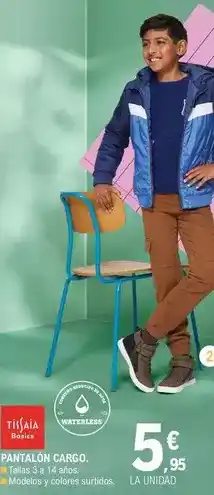 E.Leclerc Tissaia - pantalón cargo oferta