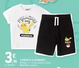 E.Leclerc Pokemon - camiseta o bermuda oferta