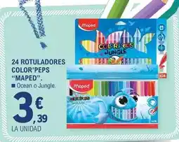 E.Leclerc Maped - 24 rotuladores color' peps oferta