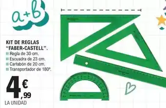 E.Leclerc Faber castell - kit de reglas oferta
