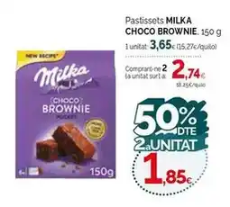 Condis Milka - pastissets choco brownie oferta