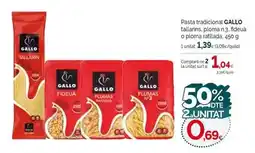 Condis Gallo - pasta tradicional lalatrins, pomonas, 3 día ou poma rallada oferta