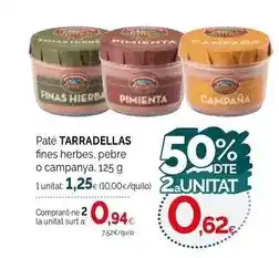 Condis Casa tarradellas - pate fines herbes, pebre o campany oferta