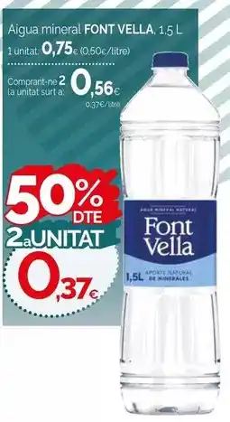Condis Font vella - agua mineral oferta