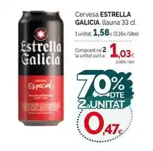 Condis Estrella galicia - cervesa oferta