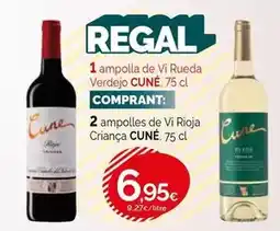 Condis Cune - 1 ampolla de vi rueda verdejo oferta