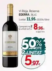 Condis Ederra - vi rioja, reserva oferta