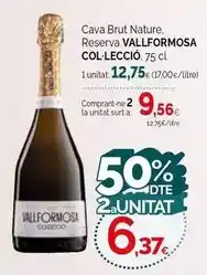 Condis Vallformosa - cava brut nature. reserva oferta