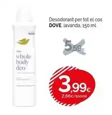Condis Dove - desodorant per tot el cos lavanda oferta