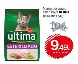 Condis Última - menjar per a gats esterilitzats oferta