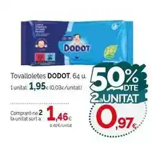 Condis Dodot - tovalloletes oferta
