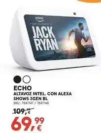 Worten Prime - echo altavoz intel con alexa show5 3gen bl oferta