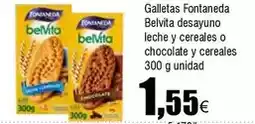 FROIZ Fontaneda - galletas belvita desayuno leche y cereales o chocolate y cereales oferta