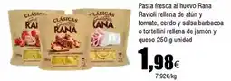 FROIZ Rana - pasta fresca al huevo ravioli rellena de atún y tomate oferta