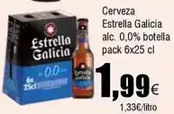 FROIZ Estrella galicia - cerveza alc. 0,0% oferta