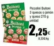 FROIZ Buitoni - piccolini 3 quesos o jamón y queso oferta