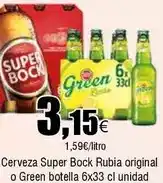 FROIZ Super bock/rubia/green - cerveza original oferta
