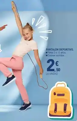 E.Leclerc Pantalón deportivo oferta