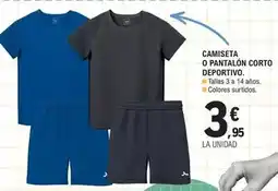 E.Leclerc Camiseta o pantalon corto deportivo oferta