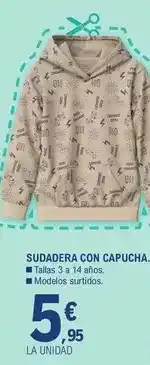 E.Leclerc Sudadera con capucha oferta
