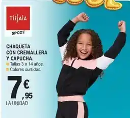 E.Leclerc Tissaia - chaqueta con cremallera y capucha oferta