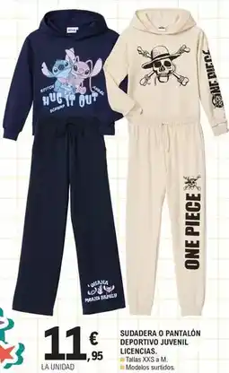 E.Leclerc Sudadera o pantalon deportivo licencias oferta