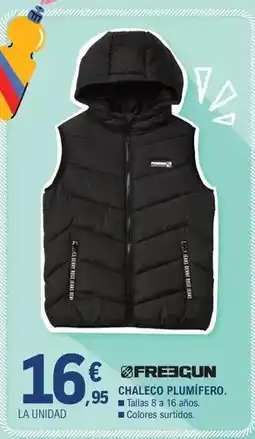 E.Leclerc Freegun - chaleco plumifero oferta