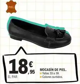 E.Leclerc Mocasin de piel oferta