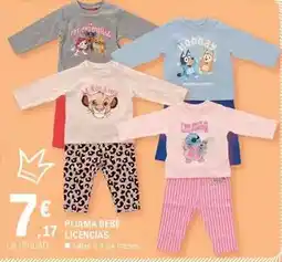 E.Leclerc Pijama bebe licencias oferta