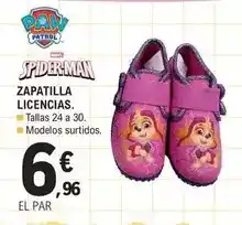 E.Leclerc Paw patrol - zapatilla licencias oferta