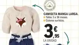 E.Leclerc Camiseta manga larga oferta