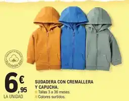 E.Leclerc Sudadera con cremallera y capucha oferta
